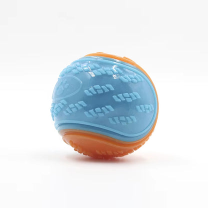 Dogs Interactive Toys Soft TPR Toys for Dog Pet Teeth Cleaning Bite Resistance Squeaky Dog Ball Toy